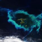 Az Új-Zélandtól keletre fénylő planktongyűrű a Chatham-fennsík rejtett veszélyeit jelzi