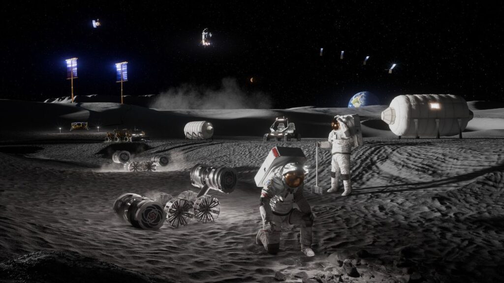 A NASA szerint eljött a holdkutatás aranykora, városszerű bázist építenének