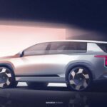 A Škoda hétüléses elektromos zászlóshajója vázlatokon mutatja meg magát most először